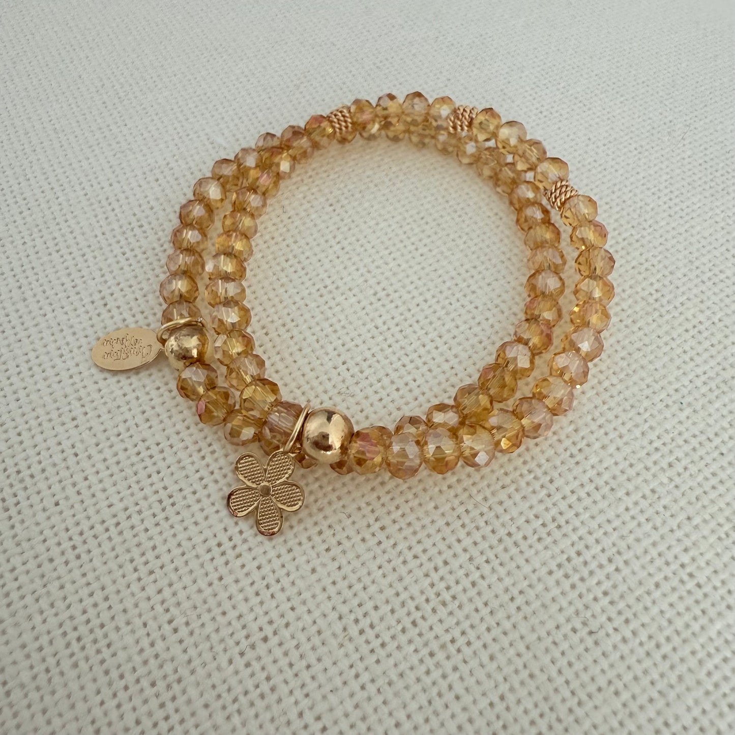 Double Gold Murano Bracelet