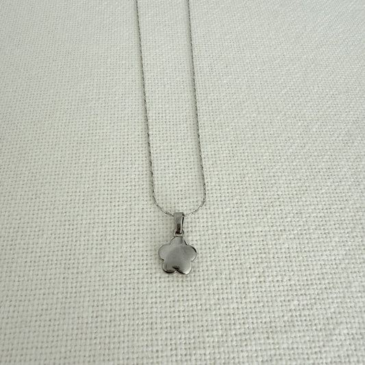Silver Flower Necklace
